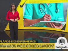 Polígrafo. Salários dos enfermeiros subiram mais em dois anos de AD do que em oito de PS?