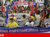 Mais de cem enfermeiros protestam em Lisboa em dia de greve